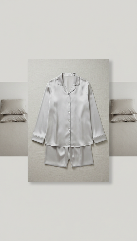 Fog pure silk sleepwear set